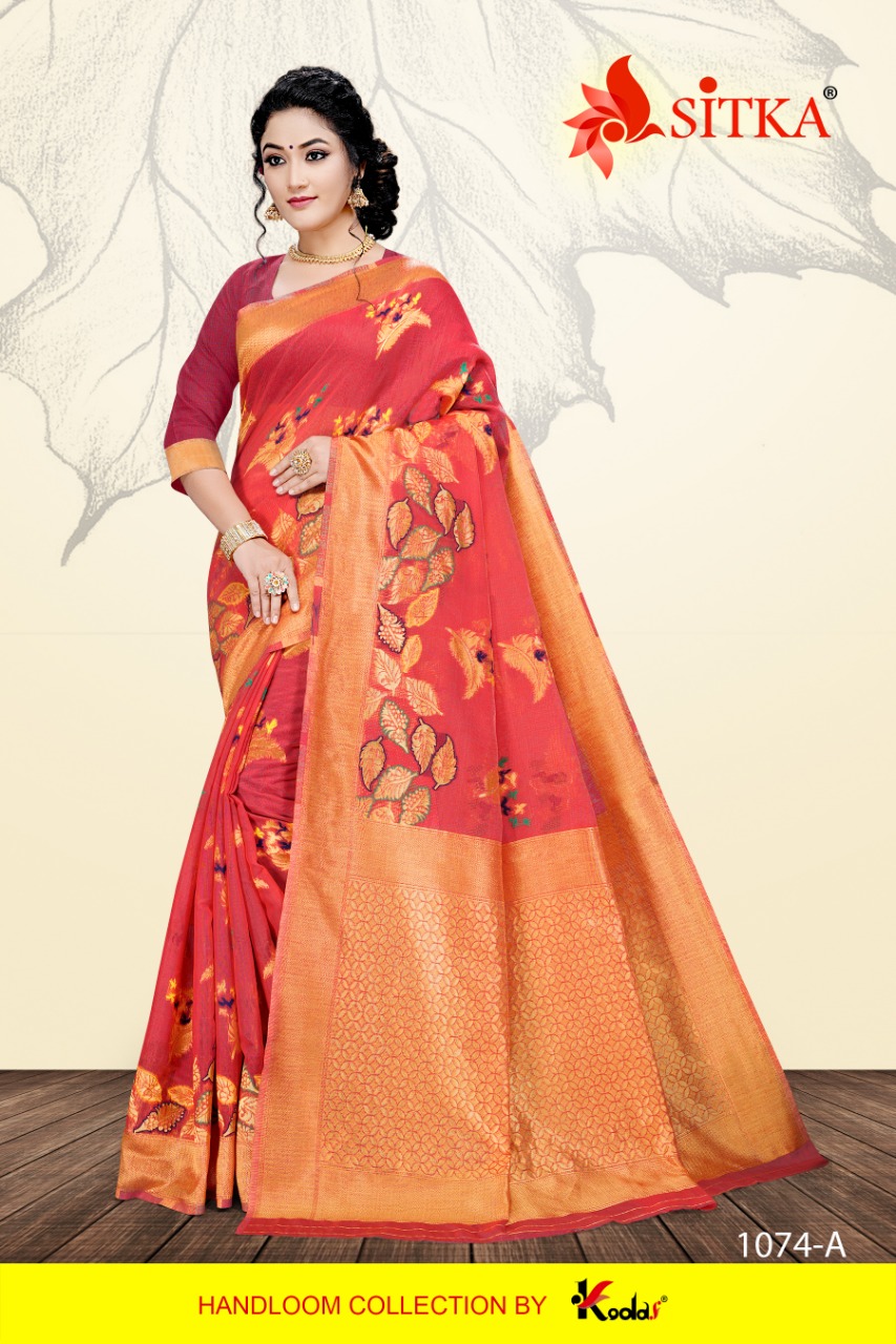 Samaira 1074 By Sitka Handloom Silk Saree In Surat Textile Market