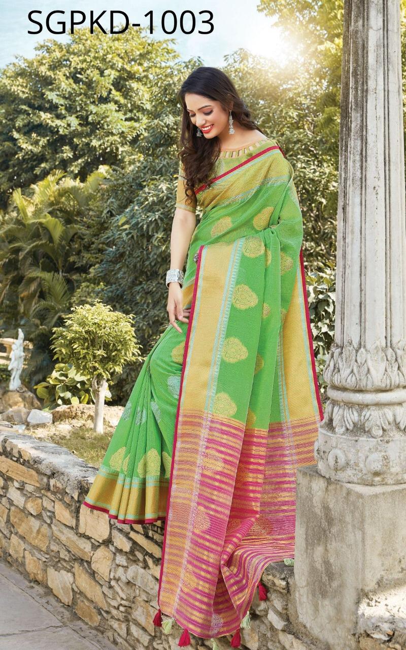 Sangam Pankhudi Vol 2 Linen Cotton Saris Buy Online Shopping In India