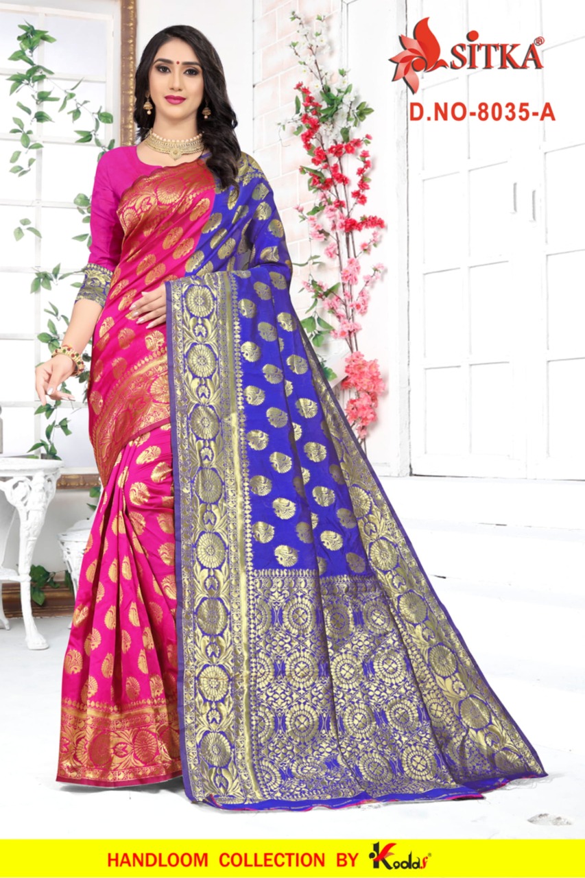 Sitka Launch Taal 8035 Jacquard Silk Casual Wear Stylish Saree Seller