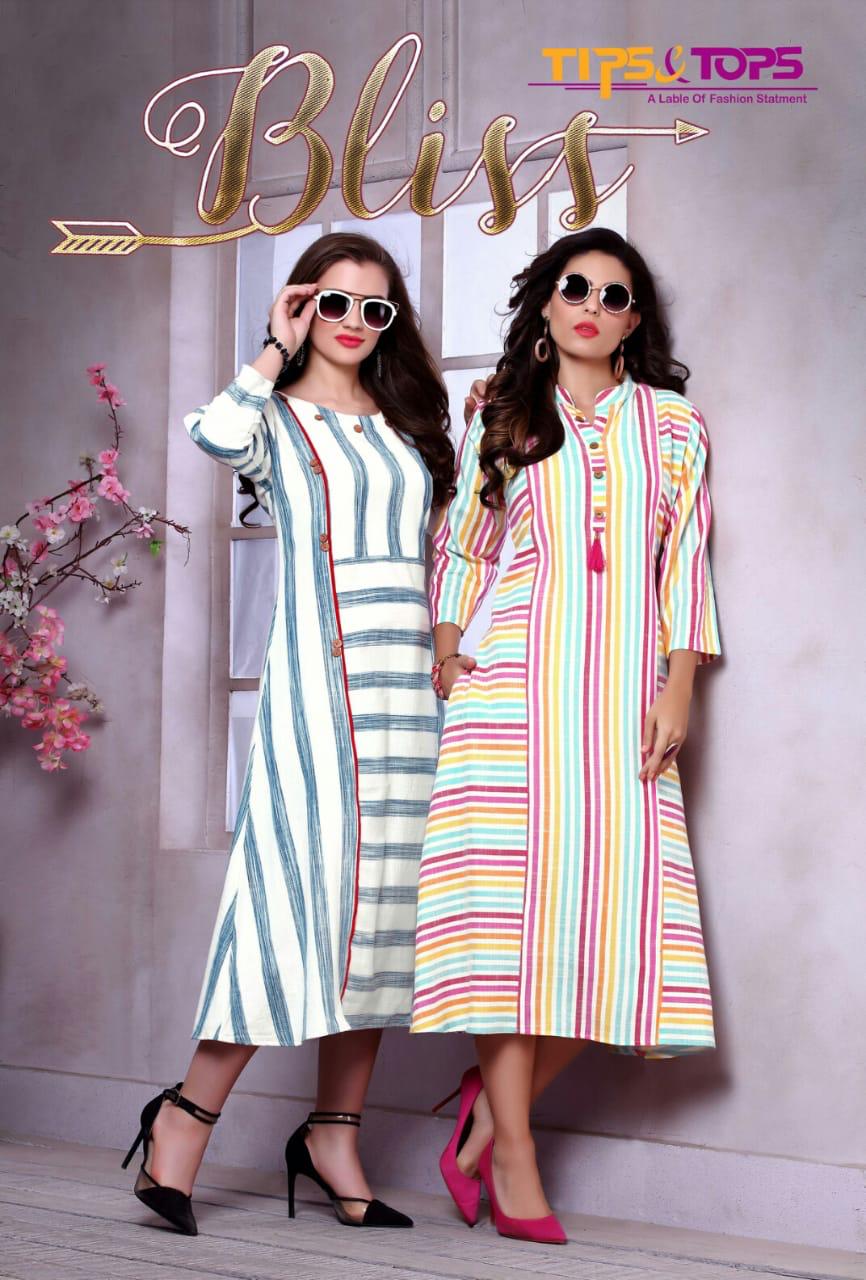 Tips And Tops Bliss Branded Kurtis Collection Flair Style Couture