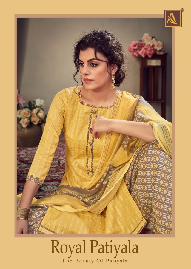 Alok Suit Royal Patiyala Pure Cotton Fantastic Punjabi Salwar Kameez