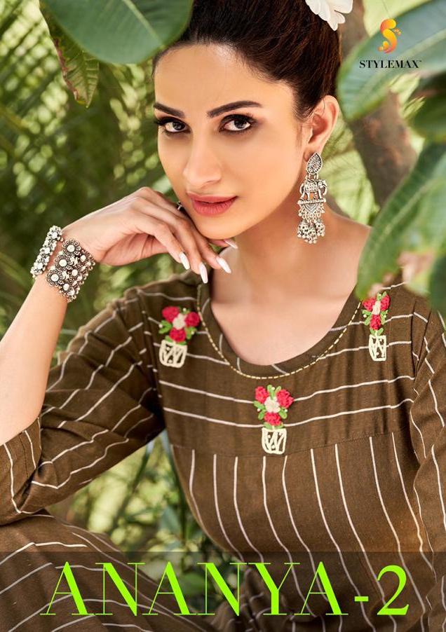 Ananya Vol 2 By Stylemax Silk Embroidery Top With Bottom Collection