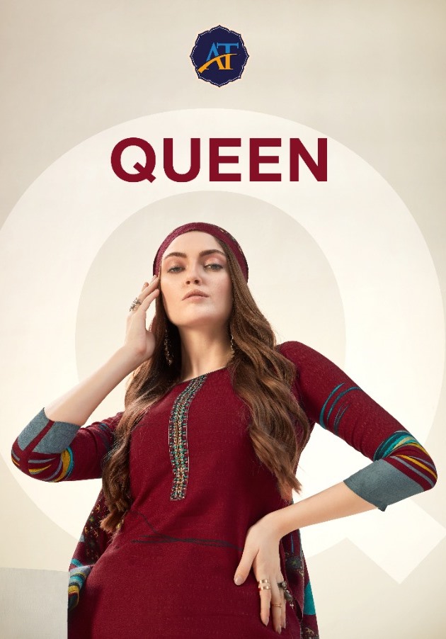 Ankit Textile Launch Queen Pure Pashmina Designer Printed Casual Wear Suits Exporter