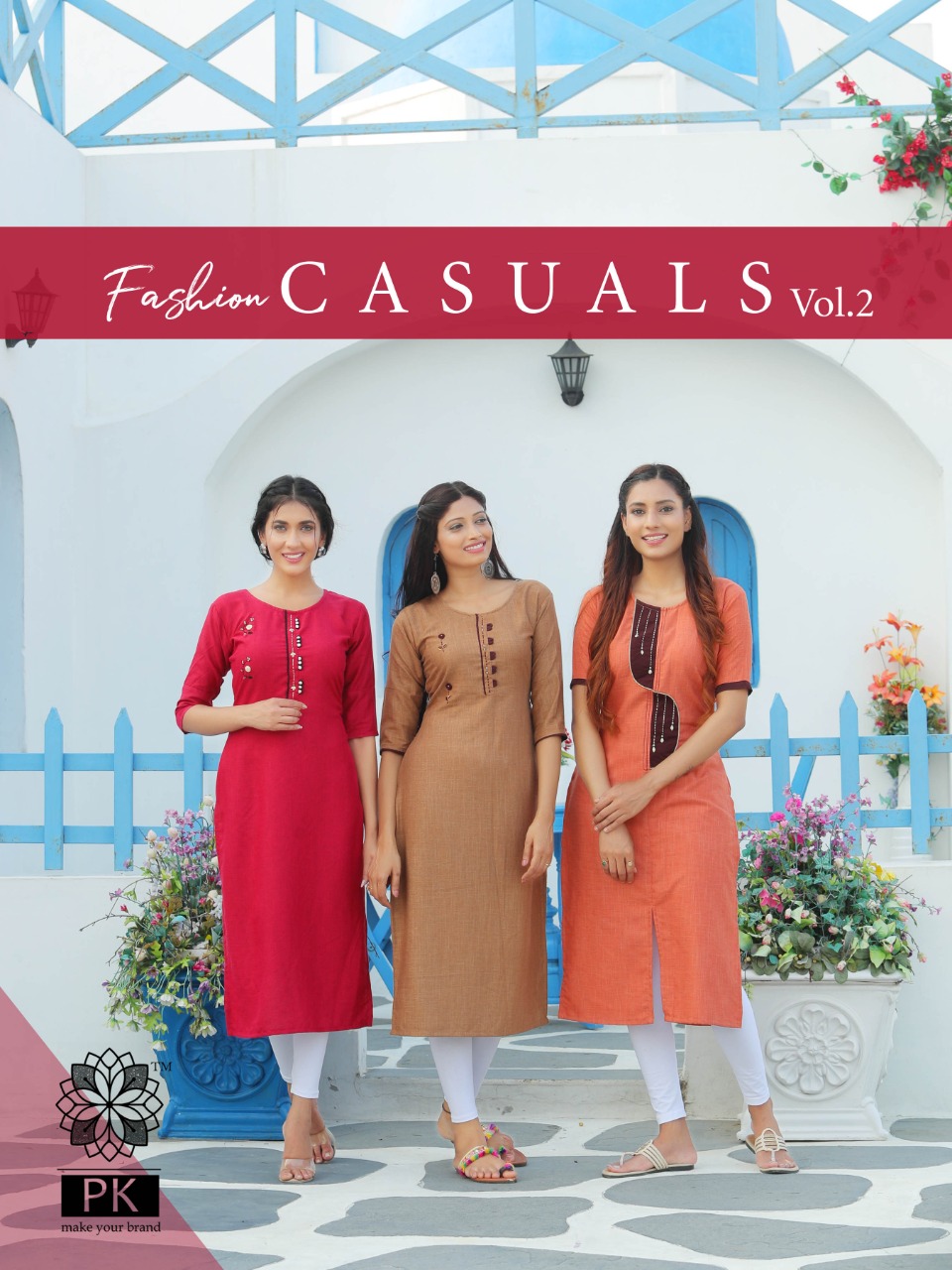 Aradhna Fashion Casuals Vol 2 By Pk Rayon Formal Wear Kurtis