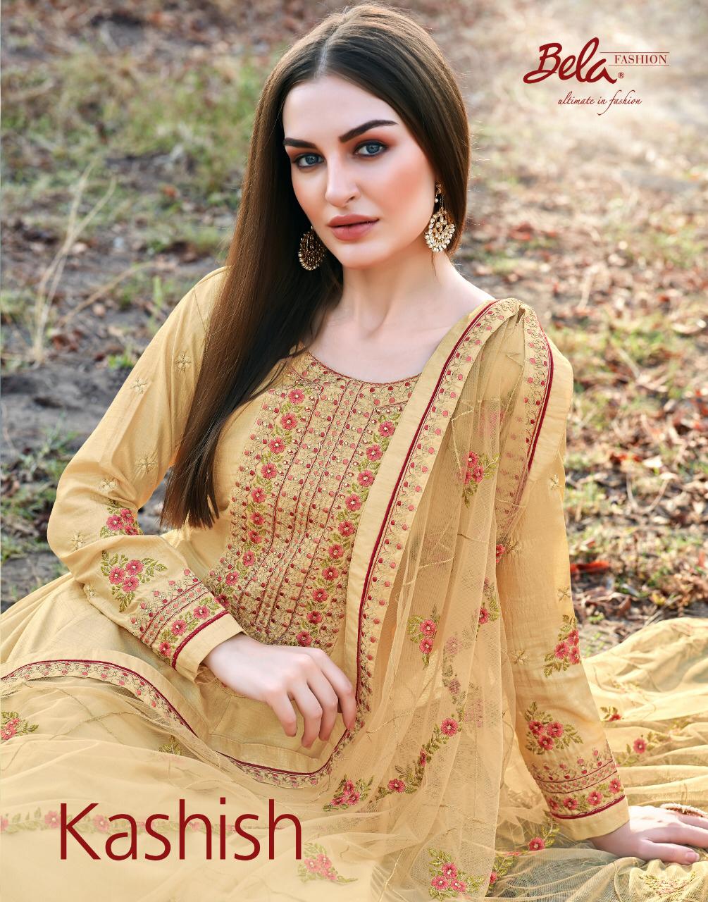 Bela Fashion Kashish Dola Silk Long Gown Style Party Wear Salwar Suits Wholesale Price