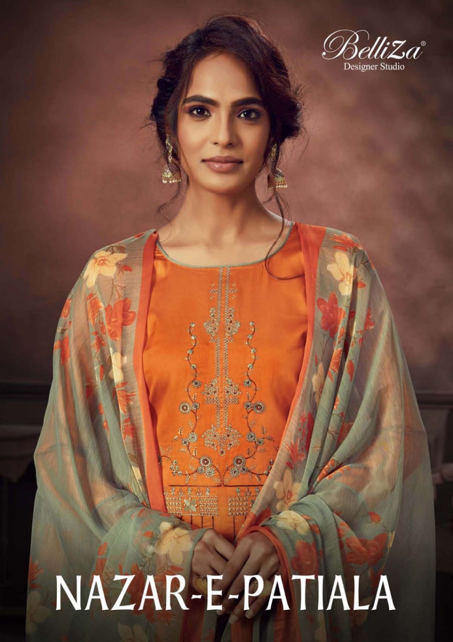 Belliza Designer Nazar E Patiala Vol 3 Jam Cotton Kashmiri Embroidered Suits