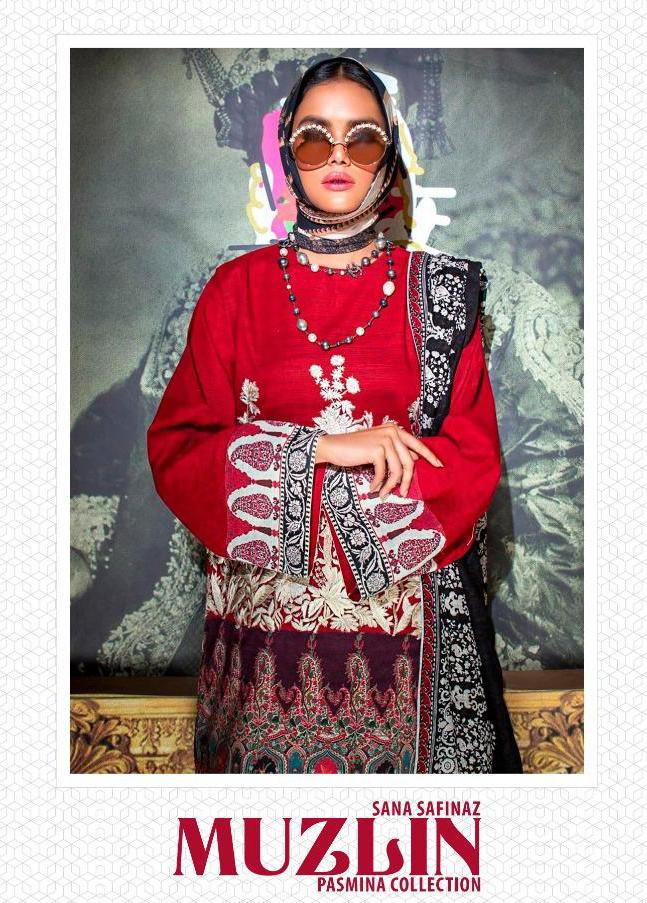 Deepsy Sana Safinaz Muzlin Pashmina Pakistani Dress Materials