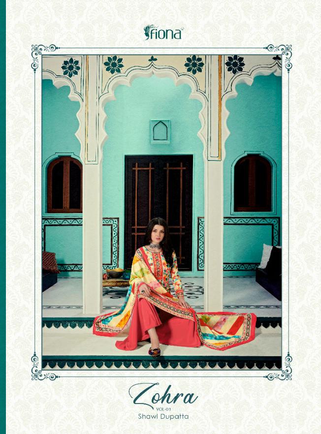 Fiona Zohra Vol 3 Pashmina Digital Printed Salwar Kameez