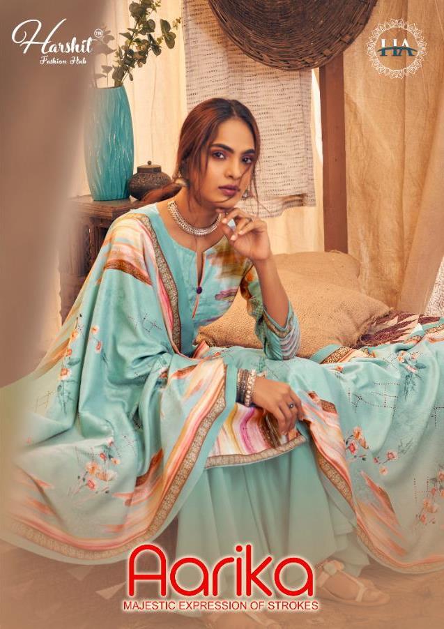 Harshit Fashion Aarika Wool Pashmina Digital Print Casual Wear Salwar Kameez At Affordable Price