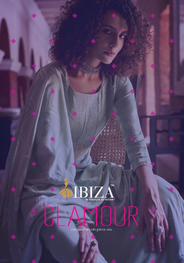 Ibiza Launch Glamour Pashmina With Embroidery Salwar Kameez Seller