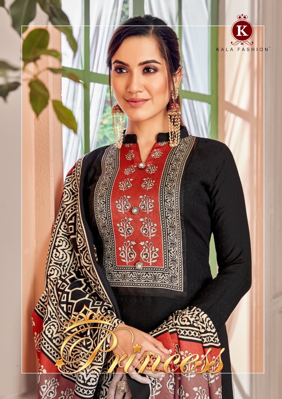 Kala Fashion Princess Pashmina Print With Digital Salwar Kameez At Wholesale Price