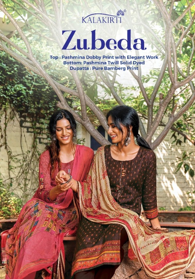 Kalakirti Presents Zubeda Pashmina Dobby Print Exclusive Salwar Suits Seller