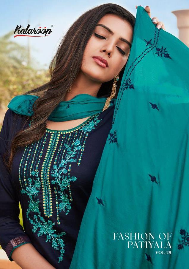 Kalaroop By Kajree Fashion Of Patiyala Vol 28 Jam Silk Cotton Readymade Exclusive Suits Exporter