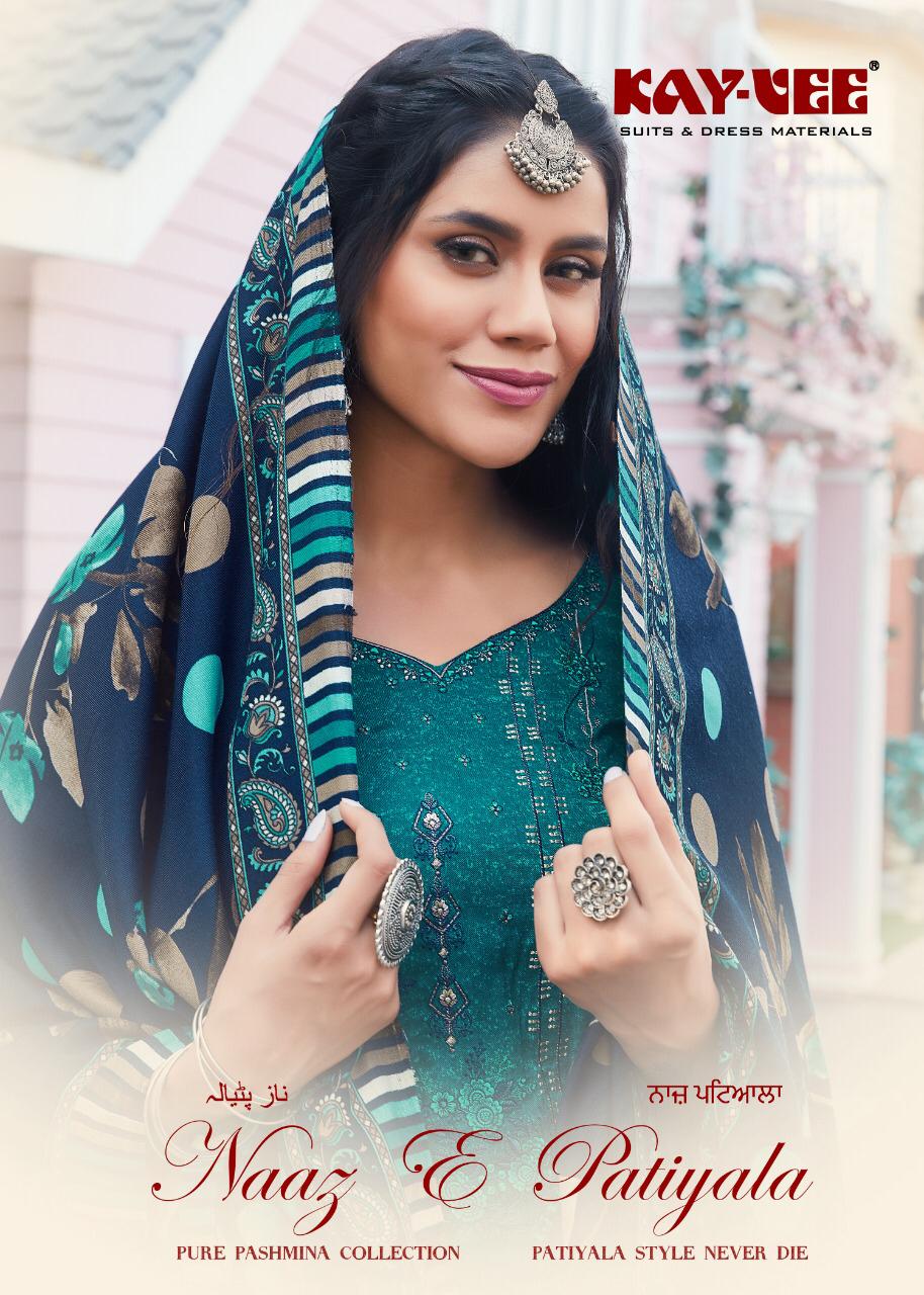Kay Vee Suits Naaz E Patiyala Pashmina Punjabi Dress Materials