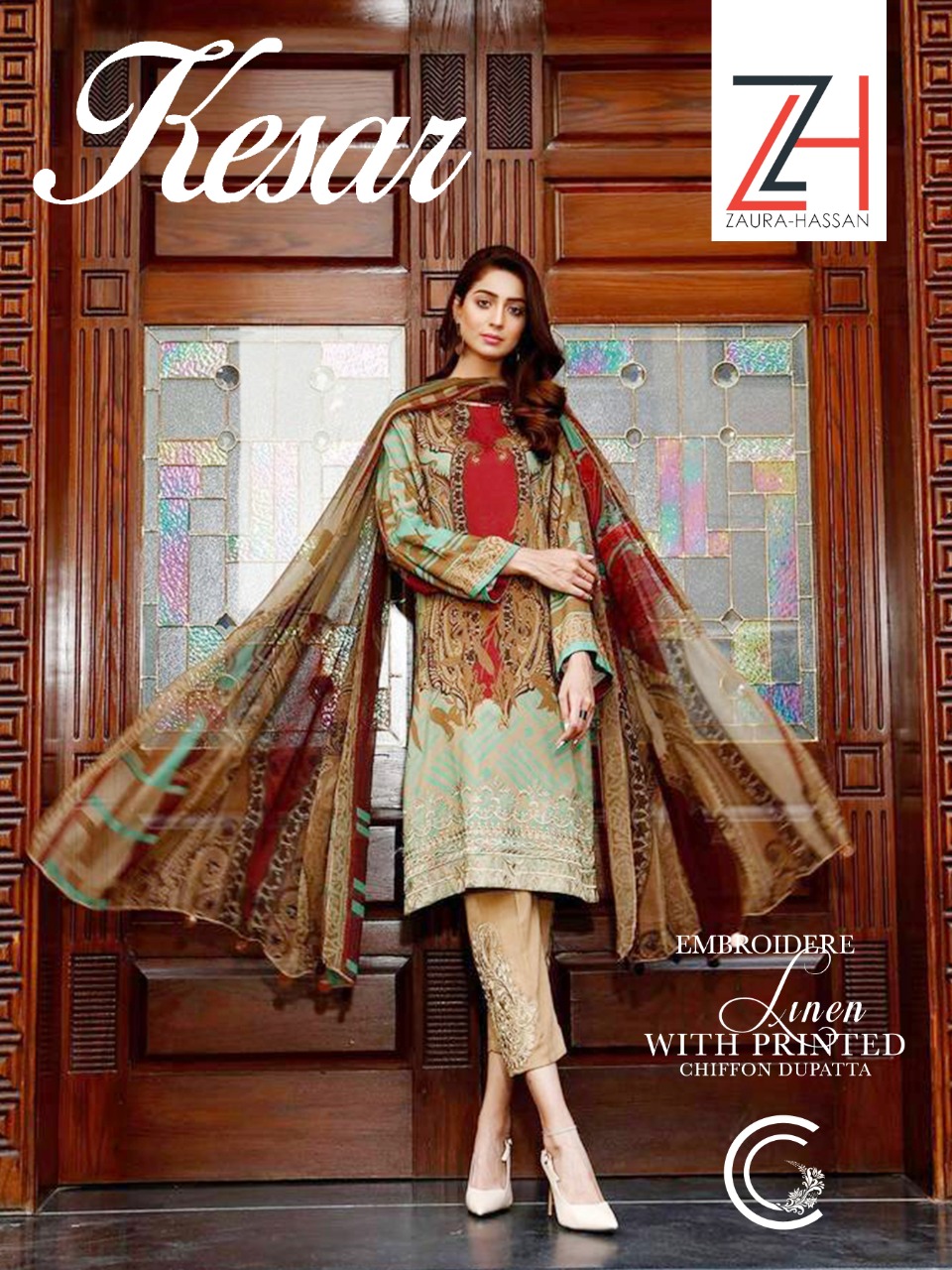 Kesar By Zaura Hassan Jam Cotton Print New Design Print Beautiful Look Salwar Suits