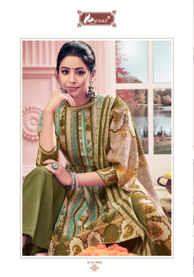 Kesar Present Emli Pashmina Printed Casual Wear Salwar Kameez
