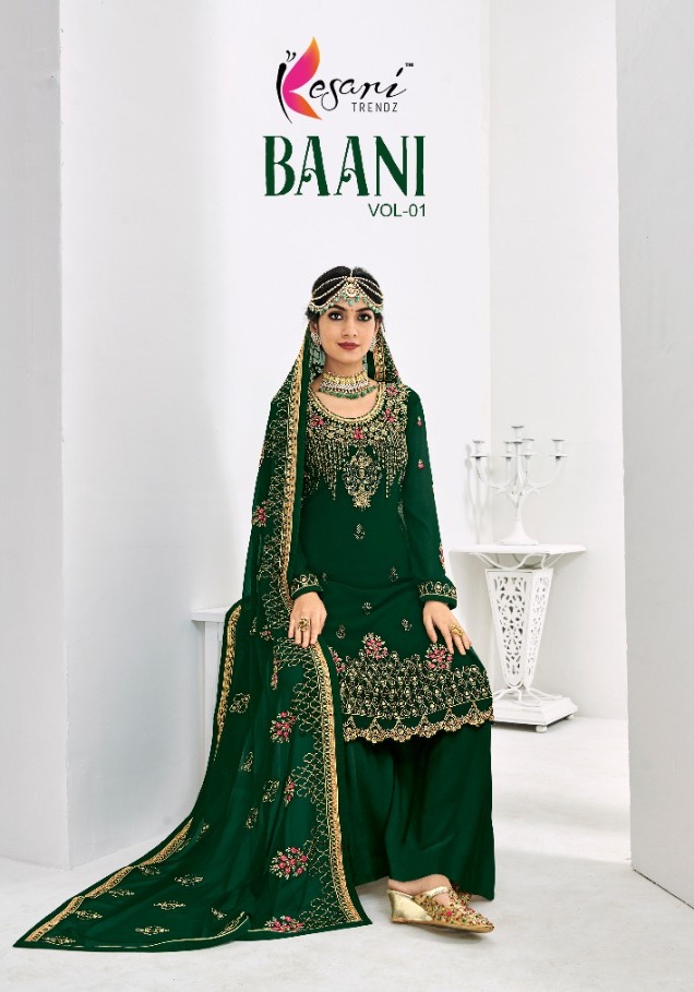 Kesari Trendz Baani Vol 1 Georgette Embroidery Festival Wear Suit Concept