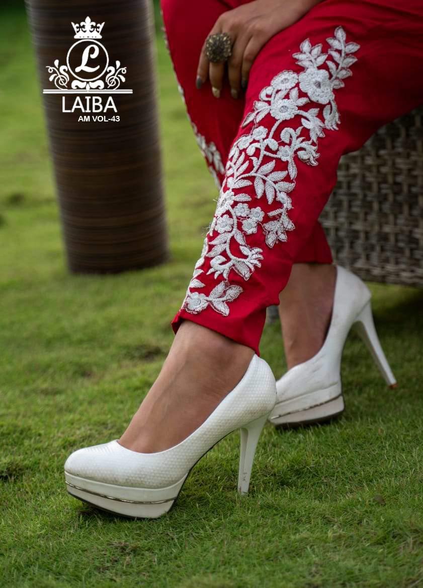 Laiba Designer Launch Laiba Am Vol 43 Jam Cotton Festive Season Cigarette Pants