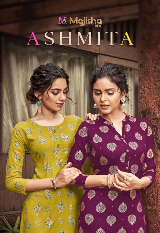 Majisha Nx Ashmita Rayon Casual Wear Kurti Collection