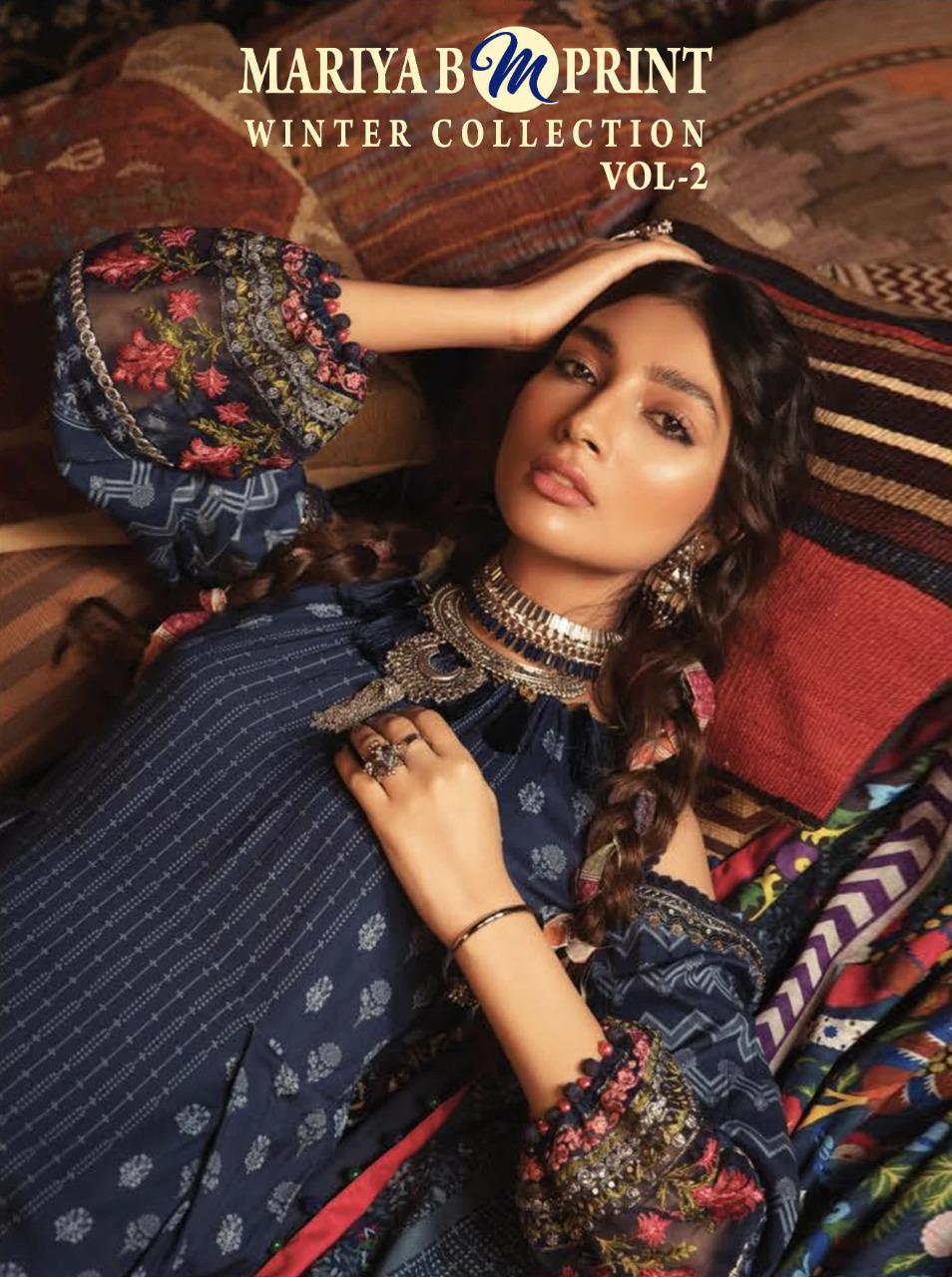 Maria B M Print Winter Collection Vol 2 By Shree Fabs Pashmina Pakistani Suits