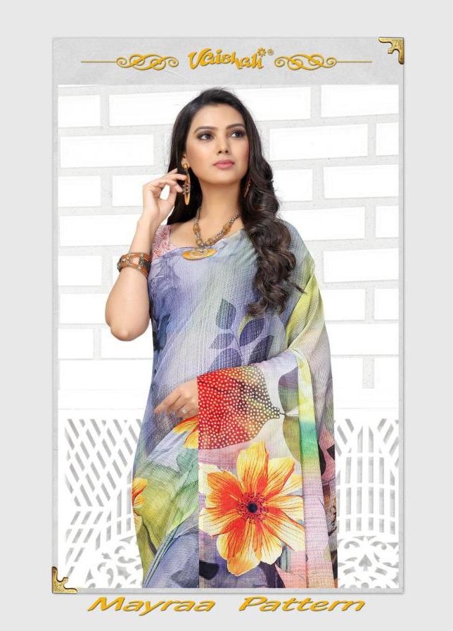 Mayraa Pattern By Vaishali Georgette Digital Printed Fancy Sarees