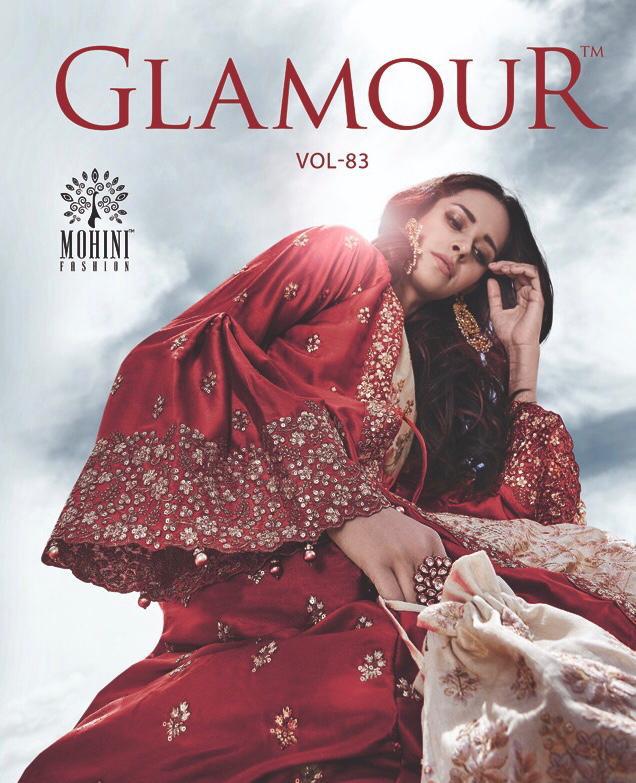 Mohini Fashion Launch Glamour Vol 83 Net Ethnic Party Wear Feastve Season Long Designer Suits