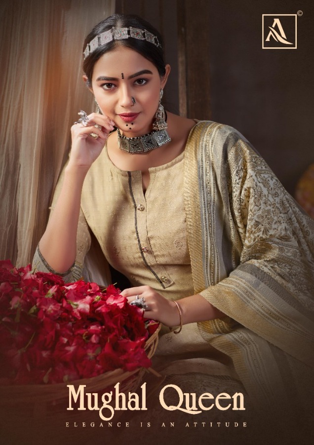 Mughal Queen By Alok Pure Wool Pashmina Designer Salwar Kameez