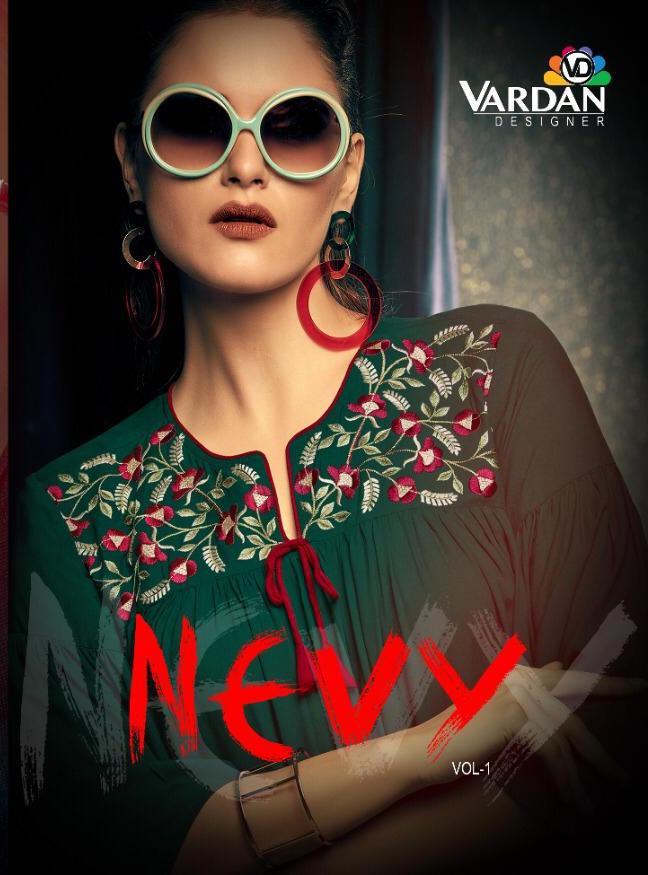 Nevy By Vardan Designer Rayon Short Top Collection