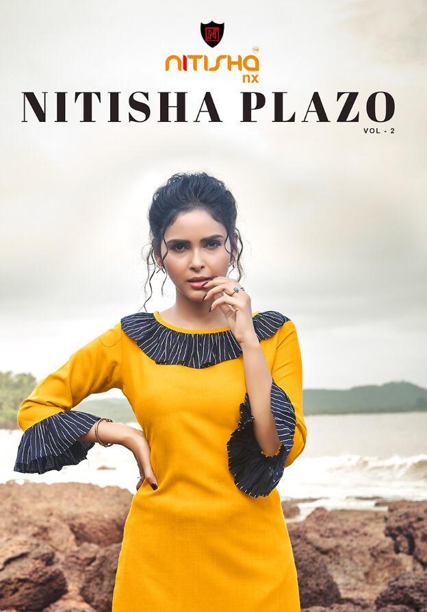 Nitisha Nx Presents Nitisha Plazzo Vol 2 Soft Cotton Kurti With Bottom Catalogs