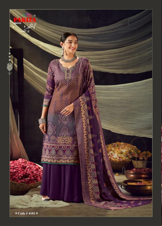 Pakiza Prints Sana Safinaz Vol 41 Pashmina Casual Wear Beautiful Salwar Suits