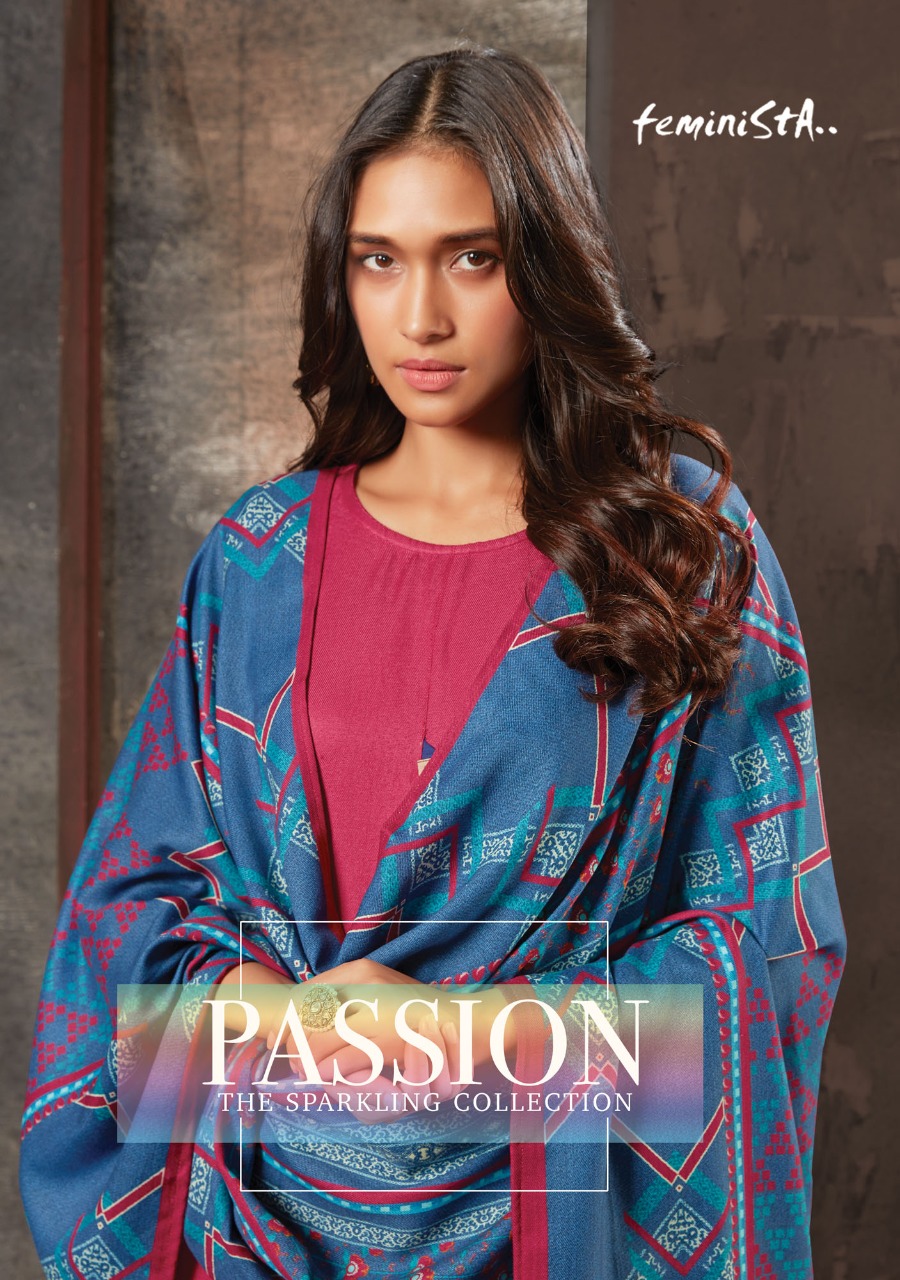 Passion By Feminista Pashmina Kurti With Stole Dupatta For Winter Wear