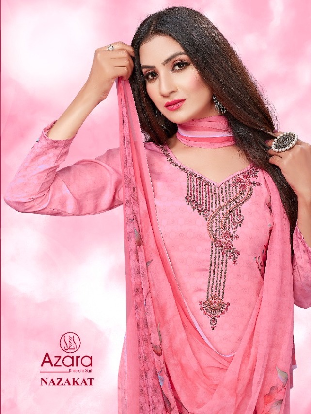 Radhika Nazakat By Azara Pure Crape Salwar Kameez