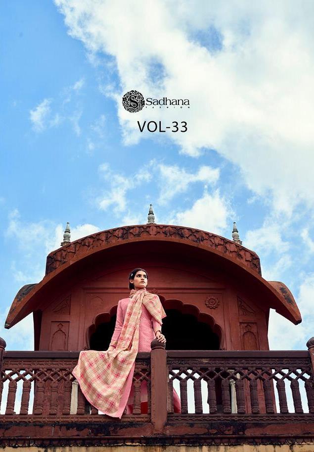Sadhana Fashion Launch Sadhana Vol 33 Pure Pashmina With Fancy Work Salwar Suits