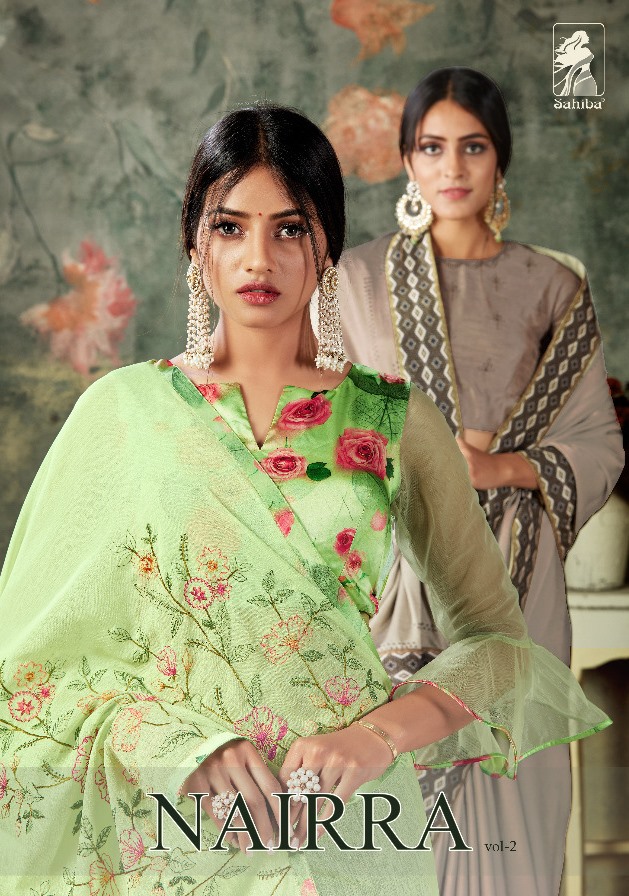 Sahiba Presents Nairra Vol 2 Cotton Silk Fancy Excellent Saree At Wholesale Rate