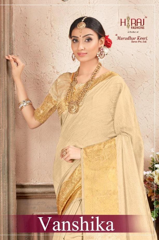 Shree Marudhar Saree Launch Vanshika Silk Cotton Casual Wear Exclusive Saree Wholesaler