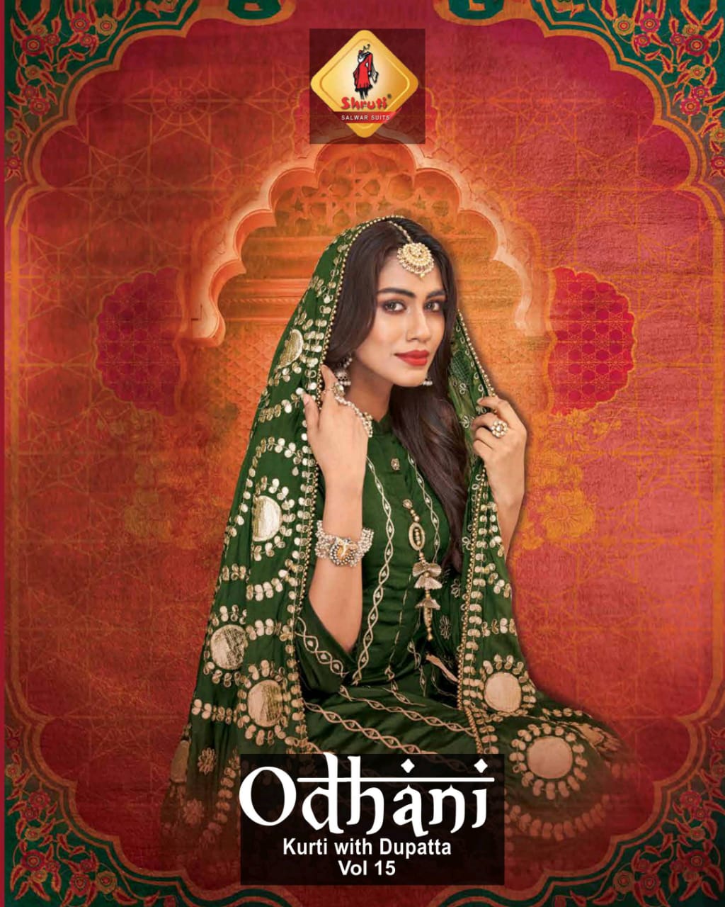 Shruti Launch Odhani Vol 15 Party With Festival Wear Fancy Kurti With Dupatta Collections
