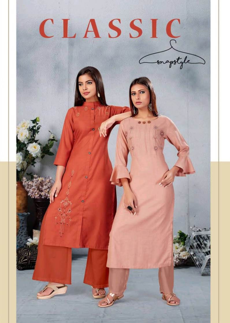 Snapstyle Presents Classic Cotton Slub Exclusive Style Kurti Supplier In India