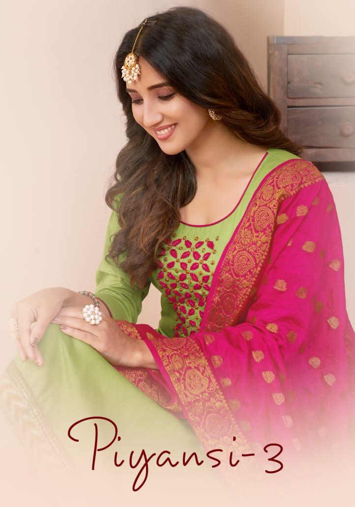 Utsav Suits Piyansi Vol 3 Cotton Casual Wear Readymade Salwar Suits Collections