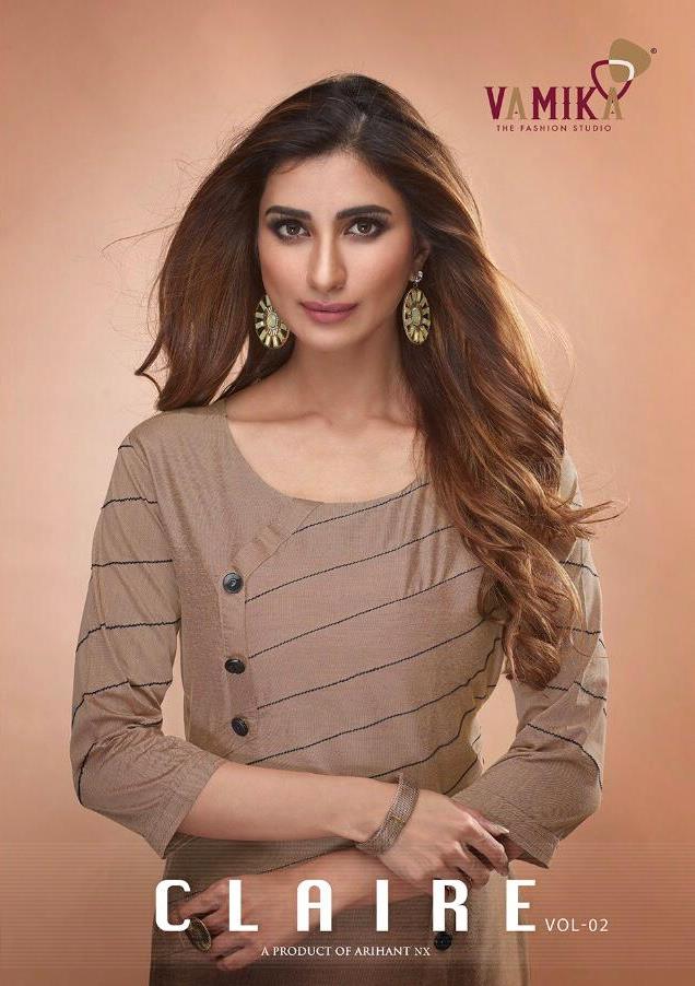 Vamika Launching Claire Vol 2 Pure Viscose Full Stich Readymade Kurti Seller