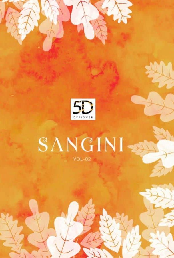 5d Designer Launch Sangini Vol 2 Pure Georgette With Weaving Lace Saree Catalogs