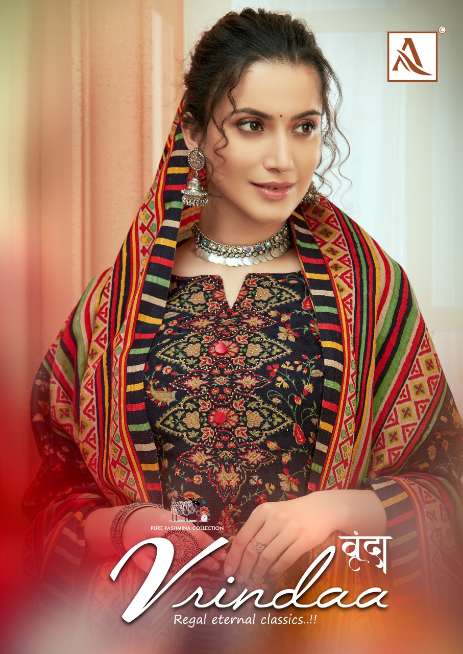 Alok Suit Vrinda Pure Wool Pashmina Winter Dress Materials