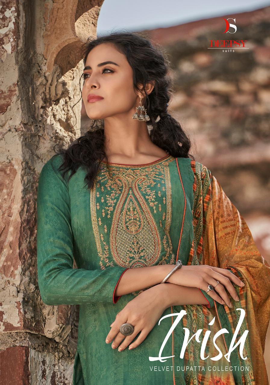Irish By Deepsy Suits Woven Pashmina Print With Embroidery Work Suits Collections