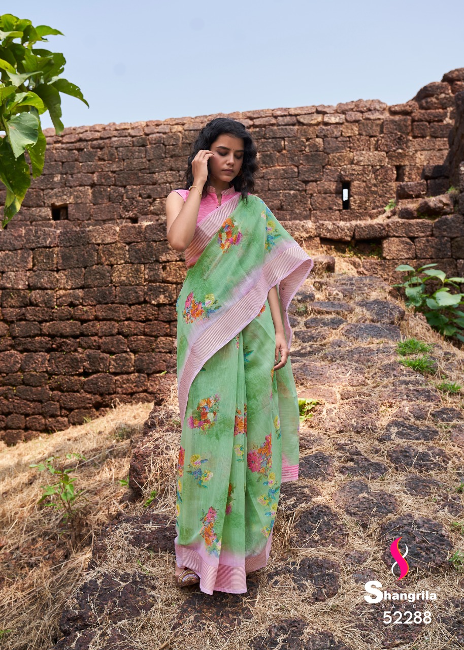 Jaipuri Linen Vol 5 By Shangrila Rich Collections Of Linen Cotton Saree Authorized Seller