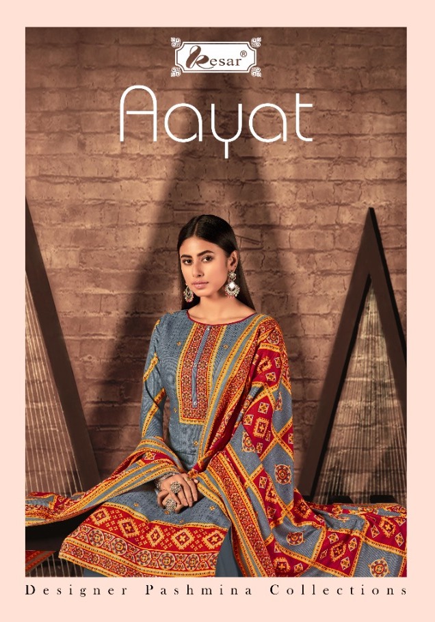 Kesar Aayat Pure Pashmina Casual Winter Collections Suits In India