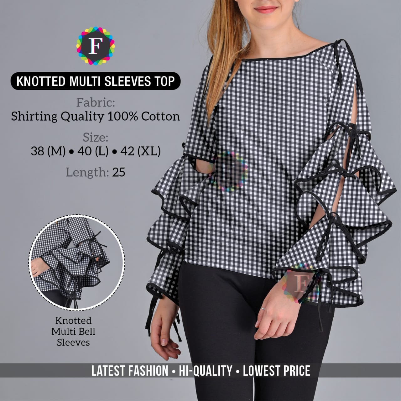 Knotted Multi Sleeve Top Western Girls Tops Buy Online At Cheap Rates