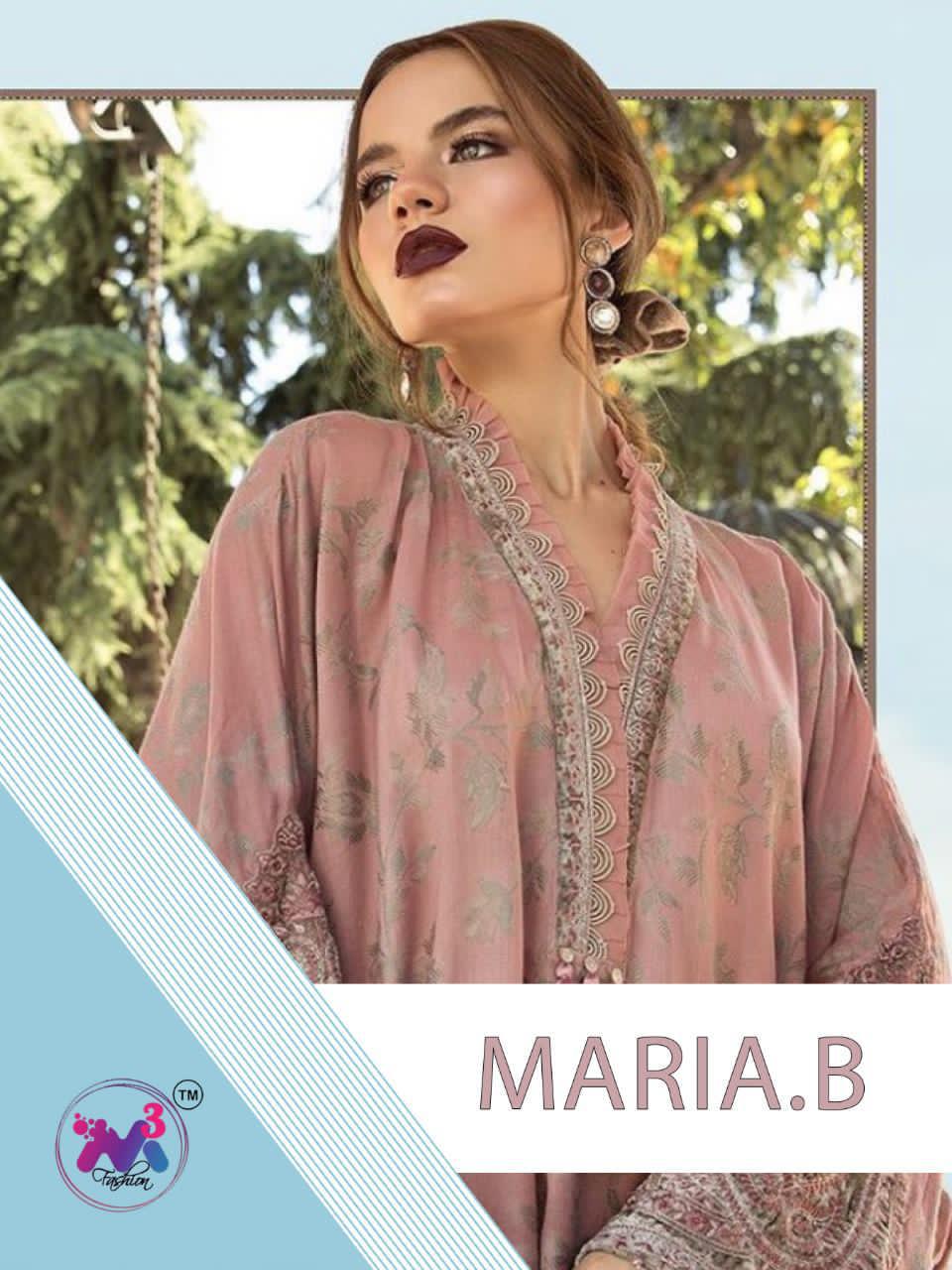 M3 Fashion Maria B Jam Satin With Digital Print Pakistani Suit Catalogs Seller In India