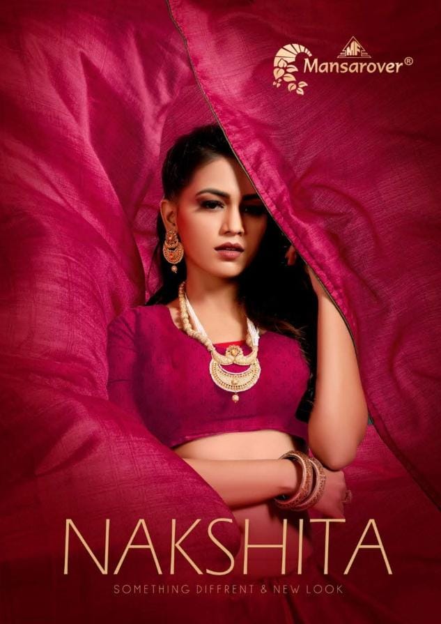 Mansarover Fashion Presents Nakshita Vol 1 Fancy Cotton Silk Casual Wear Saree