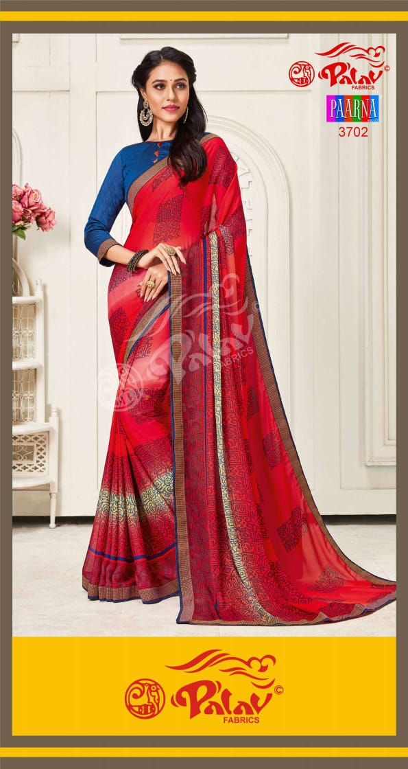 Buy Palav Fashion Georgette Saree with Blouse Piece (palav_Multicolor_Free  Size) - at Best Price Best Indian Collection Saree - Gia Designer
