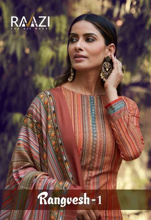 Rama Fashion By Raazi Presents Rangvesh Vol 1 Pashmina Digital Print Salwar Suits Collections