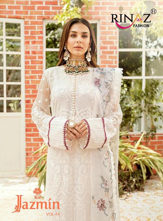 Rinaz Fashion Jazmin Vol 14 Georgette Exclusive Trending Series Of Pakistani Suit Concept